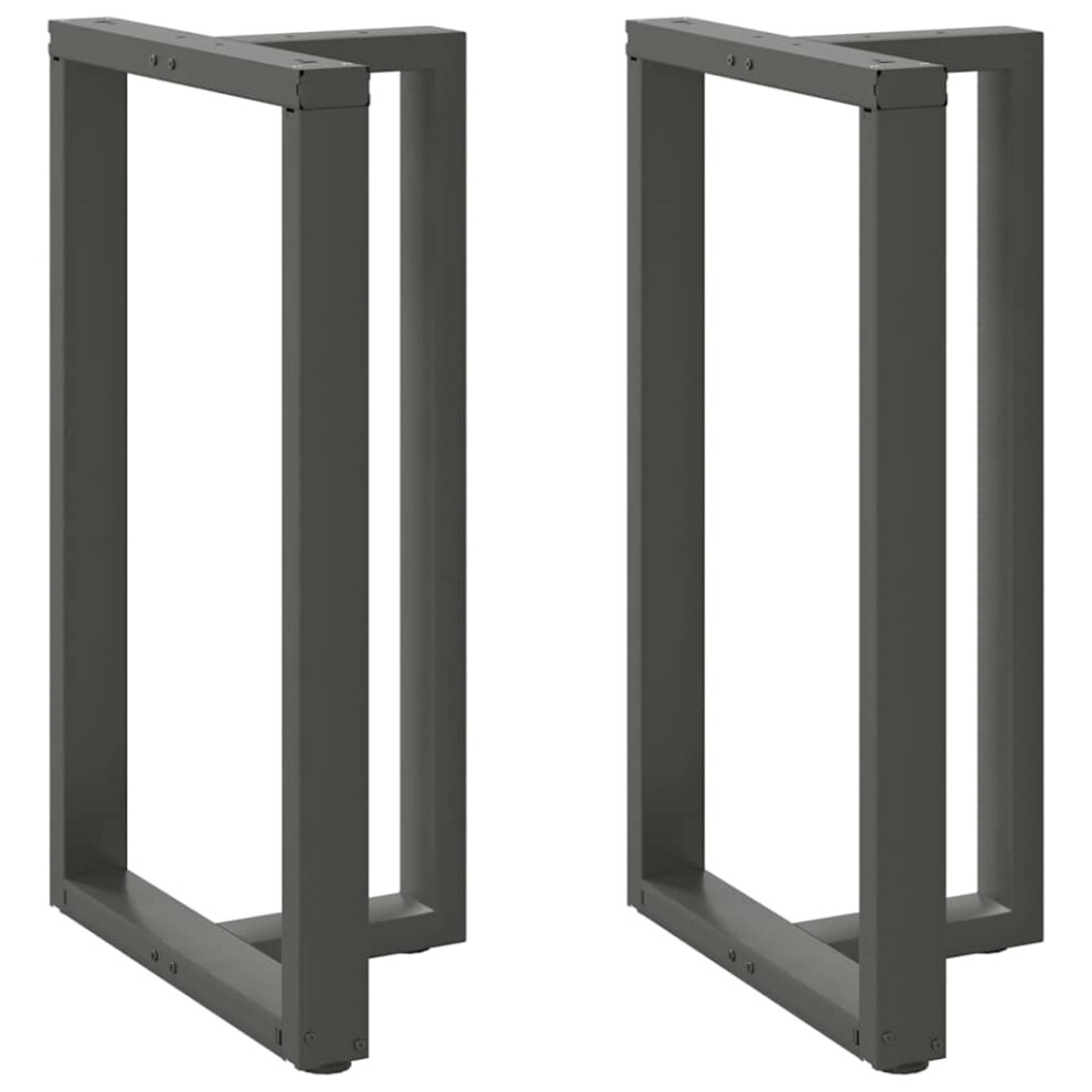 Berkfield Bar Table Legs T-Shapedâ 2 Pcs Anthracite 60X35x(100-101) Cm Steel 8403280441563