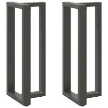 Berkfield Bar Table Legs T-Shaped†2 pcs Anthracite 40x35x(100-101) cm Steel