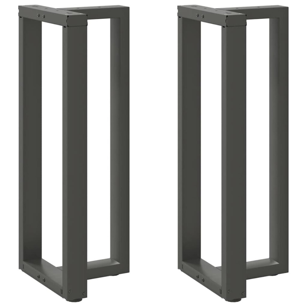 Berkfield Bar Table Legs T-Shapedâ 2 Pcs Anthracite 40X35x(100-101) Cm Steel 9001822641687