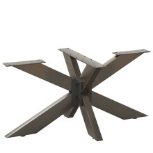 Berkfield Coffee Table Leg Spider Shape Black 98x58x(42-43) cm Steel
