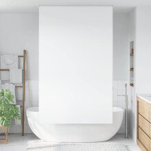 Berkfield Shower Roller Blind 140x240 cm Fabric Width 136 cm