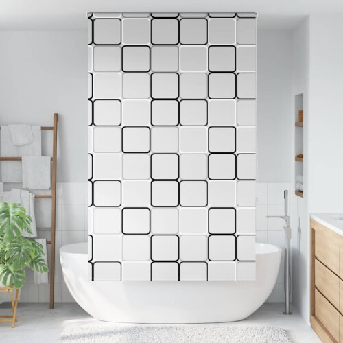 Berkfield Shower Roller Blind 130x240 cm Fabric Width 126 cm