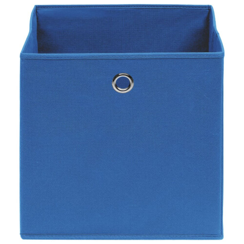 Berkfield Storage Boxes 10 pcs Blue 32x32x32 cm Fabric 2