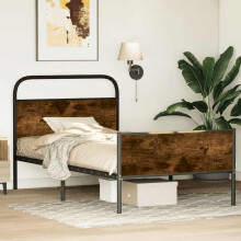 Berkfield Bed Frame without Mattress 90x190 cm Sonoma Oak Engineered Wood