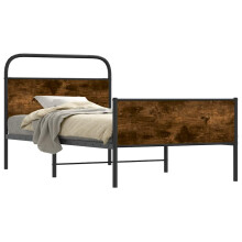 Berkfield Bed Frame without Mattress 90x200 cm Sonoma Oak Engineered Wood