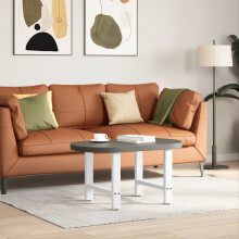 Berkfield Coffee Table Legs White 2 pcs 50x(42-43) cm Steel