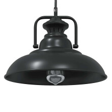 Berkfield Pendant Lamp E27 Black ò 31 cm Iron