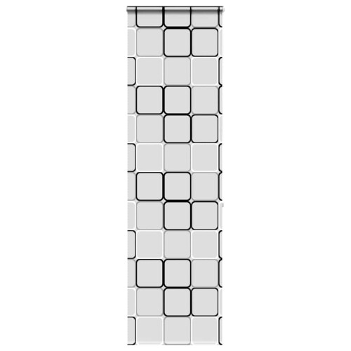 Berkfield Shower Roller Blind with Cassette 60x240 cm Fabric Width 56 cm