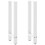 Berkfield Console Table Legs White 2 pcs 28x(72-73) cm Steel 1