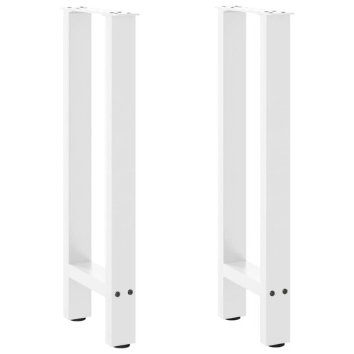 Berkfield Console Table Legs White 2 pcs 28x(72-73) cm Steel