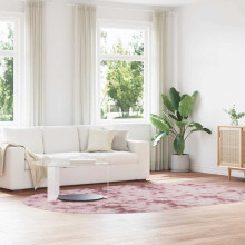 Berkfield Shaggy Rug High Pile NAVARRA Dusty Pink 300x200 cm Polyester