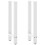 Berkfield Console Table Legs White 2 pcs 38x(72-73) cm Steel 1