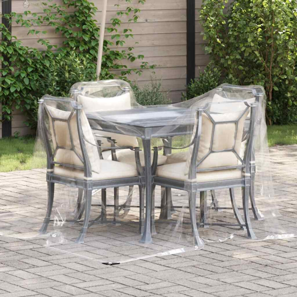 Berkfield Clear Tarpaulin With Eyelets 2X2 M Pvc 5085183637002