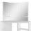 Berkfield Corner Dressing Table Cosmetic Table Make-up Table White 7