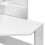 Berkfield Corner Dressing Table Cosmetic Table Make-up Table White 9