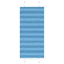 Berkfield Pleated Blind Blue 65x100 cm Fabric Width 64.4 cm Polyester