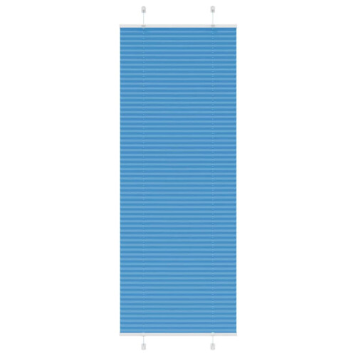 Berkfield Pleated Blind Blue 75x200 cm Fabric Width 74.4 cm Polyester