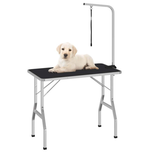 Berkfield Adjustable Dog Grooming Table with 1 Loop 2