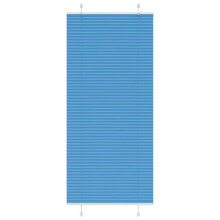 Berkfield Pleated Blind Blue 100x200 cm Fabric Width 99.4 cm Polyester
