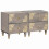 Berkfield Bedside Cabinet 2 pcs Grey 40 x 33 x 46 cm Solid Mango Wood 1