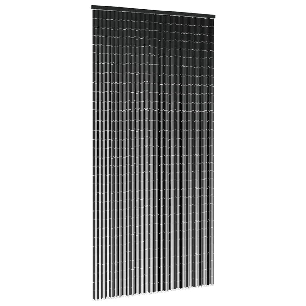 Berkfield Insect Door Curtain Dark Grey 100X220 Cm Bamboo 081912865369