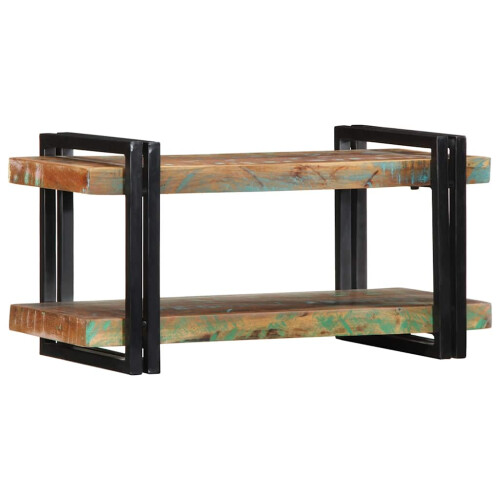 Berkfield Wall Shelf Multicolour Solid Wood Reclaimed