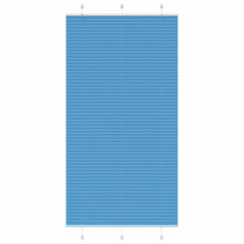 Berkfield Pleated Blind Blue 105x200 cm Fabric Width 104.4 cm Polyester