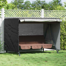 Berkfield Outdoor Swing Cover Black 220 x 150 x 150 cm 600D Oxford Fbric