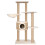 Berkfield Cat Tree with Scratching Post 126cm Seagrass 3