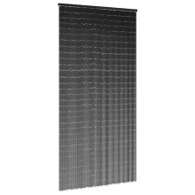 Berkfield Insect Door Curtain Dark Grey 100x200 cm Bamboo