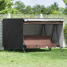 Berkfield Outdoor Swing Cover Black 250 x 250 x 160 cm 600D Oxford Fbric