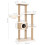 Berkfield Cat Tree with Scratching Post 126cm Seagrass 8