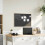 Berkfield Chalkboard with Solid Pine Wood Frame Black 80x55 cm 1
