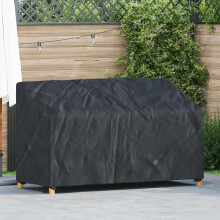 Berkfield Garden Bench Cover Black 165 x 70 x 65 / 94 cm 210D Oxford Fbric