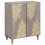 Berkfield Sideboard Grey and Gold 60 x 33 x 75 cm Solid Mango Wood 1
