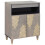Berkfield Sideboard Grey and Gold 60 x 33 x 75 cm Solid Mango Wood 1