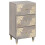 Berkfield Sideboard Grey and Gold 40 x 33 x 75 cm Solid Mango Wood 1