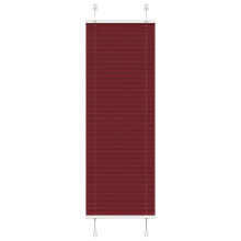 Berkfield Pleated Blind Bordeaux Red 45x150 cm Fabric Width 44.4 cm Polyester