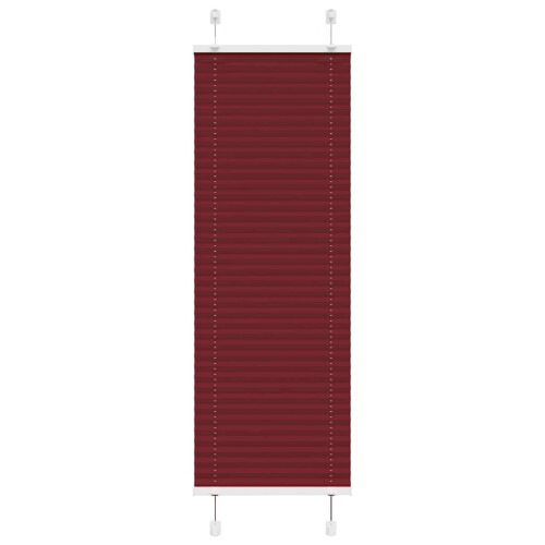 Berkfield Pleated Blind Bordeaux Red 45x150 cm Fabric Width 44.4 cm Polyester