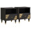 Berkfield Bedside Cabinet 2 pcs Black 40 x 33 x 46 cm Solid Mango Wood 1