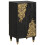 Berkfield Sideboard with Shelf Black 40 x 33 x 75 cm Solid Mango Wood 1