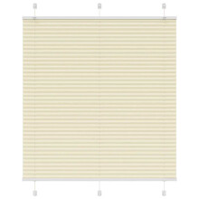 Berkfield Pleated Blind Cream 120x100 cm Fabric Width 119.4 cm Polyester