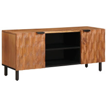 Berkfield TV Cabinet with Shelf Acacia Brown Finish 105 x 33 x 46 cm