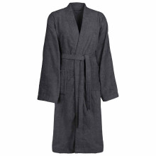 Berkfield Bathrobe KINN Anthracite XL Cotton