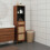 Berkfield Sideboard with Drawer Brown 38 x 33.5 x 160 cm Solid Mango Wood 1