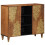 Berkfield Sideboard with Shelf Brown 90 x 33 x 75 cm Solid Mango Wood 1