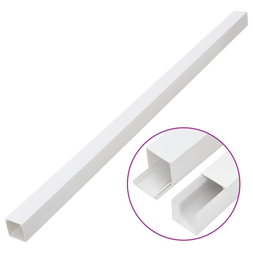 Berkfield Cable Trunking 33x33 mm 30 m PVC 2