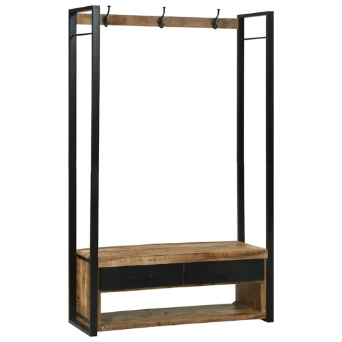 Berkfield Clothes Rack Brown 110 x 40 x 179 cm Solid Mango wood