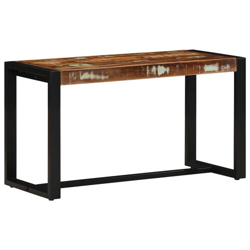 Berkfield Bench Multicolour 80x35x45 cm Solid Wood Reclaimed