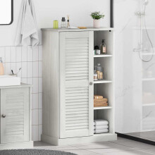 Berkfield Bathroom Cabinet VIGO White and Antique White 68 x 34 x 110 cm